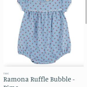 TBBC ramona ruffle bubble 0-3M?